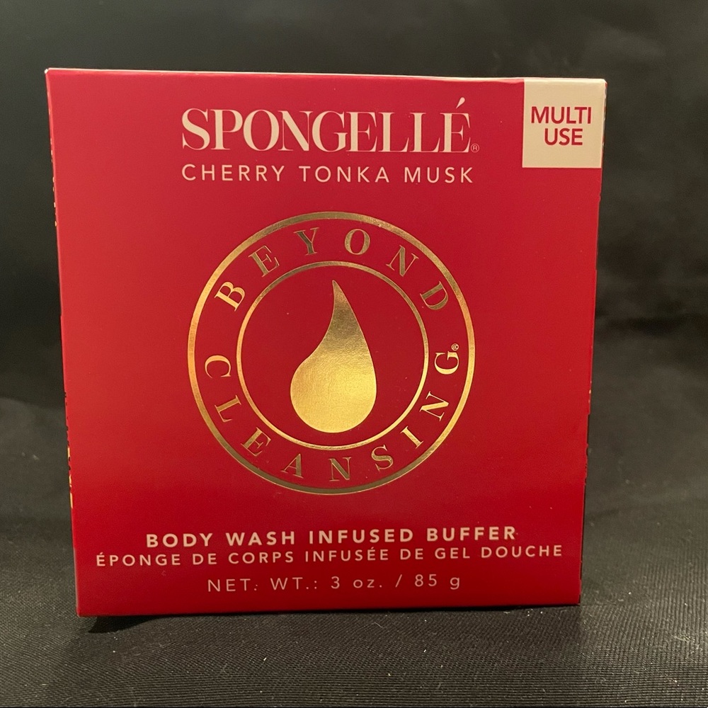 Spongelle Cherry Tonka Musk Reusable Body Sponge